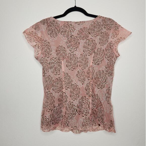 NWT Vintage y2k East 5th Medium Brown Pink Boho Fairy Whimsy Witchy Babydoll - Picture 5 of 5